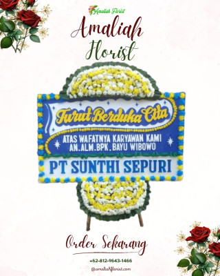 Papan Bunga Duka di Girian Indah